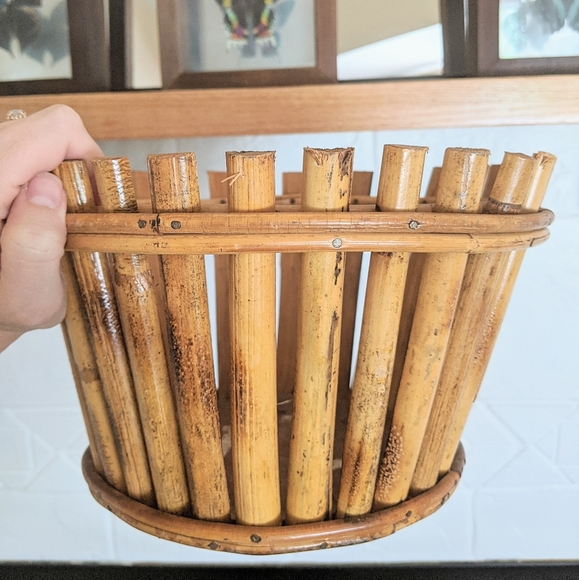 Boho Rattan Planter Stand - Picture 6 of 7